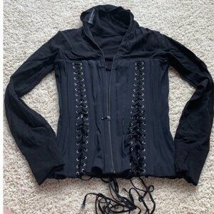 Dolce & Gabbana vintage lace up cardigan corset
